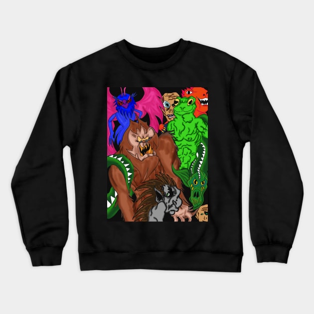 Ohio Cryptids Crewneck Sweatshirt by Cassie’s Cryptid Land